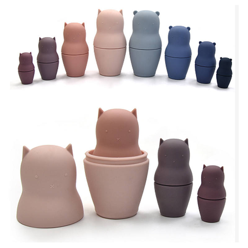 silicone baby stacking toys