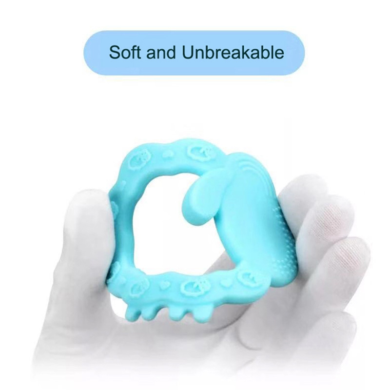 Baby bite silicone teether