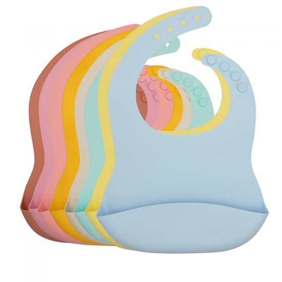 Waterproof silicone baby bib